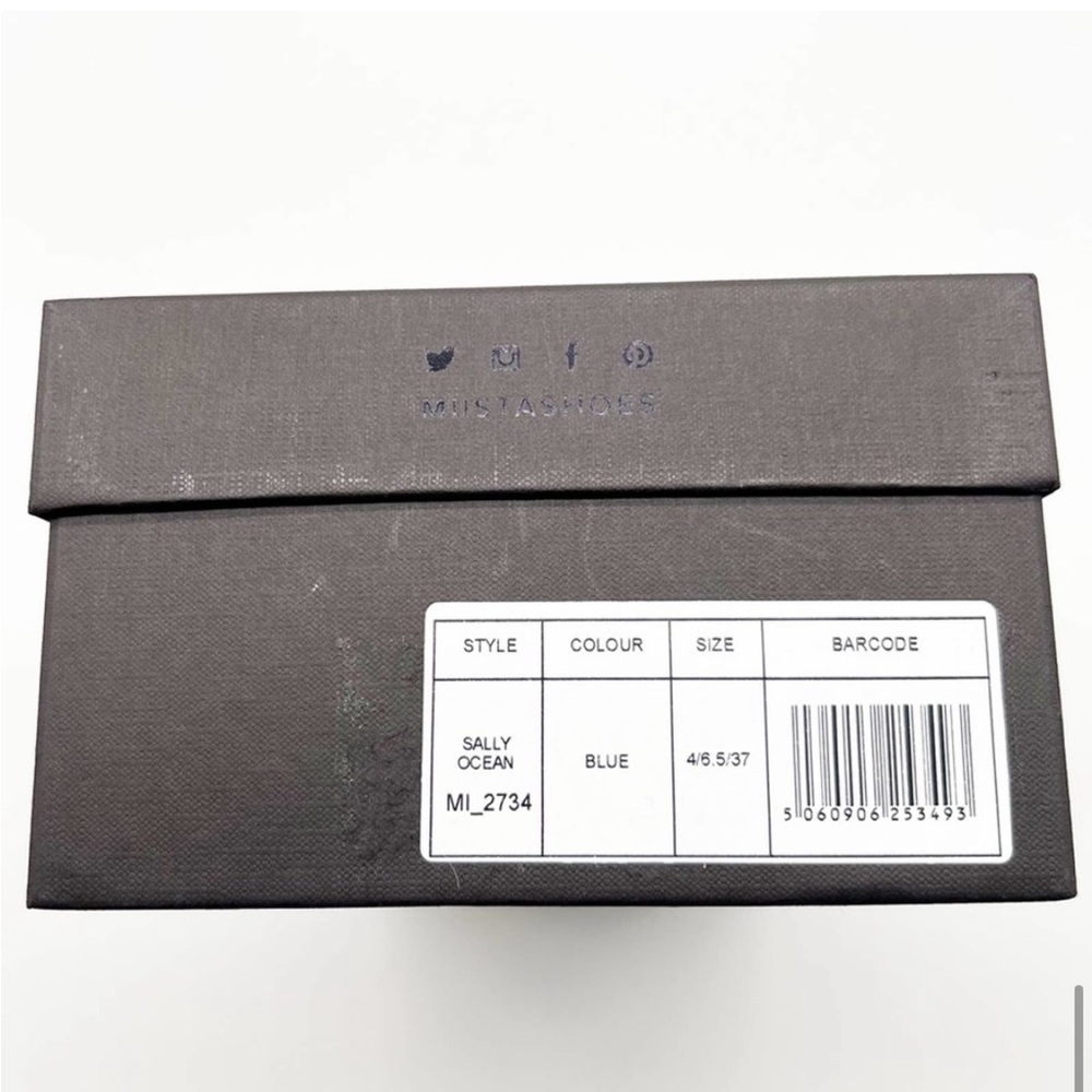 NIB Miista Sally Ocean Strappy Sandals 6.5 Blue - Picture 7 of 7
